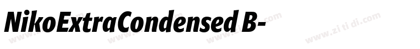 NikoExtraCondensed B字体转换 NikoExtraCondensed B字体转换